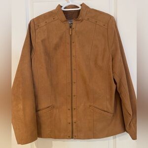 Tanjay Brown Faux Suede Jacket
